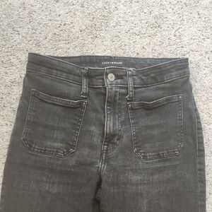 Lucky Brand Women's Charcoal High Rise Flare Jeans